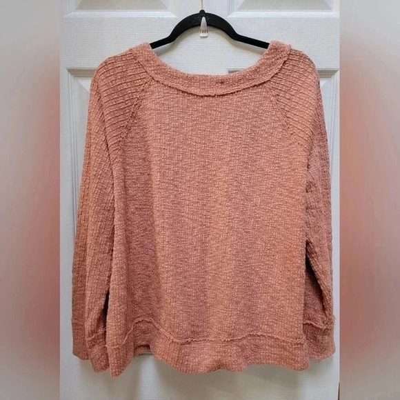 Two by Vince Camuto Long Sleeve Textured Button Down Stretch Cardigan Size XL - Picture 2 of 3